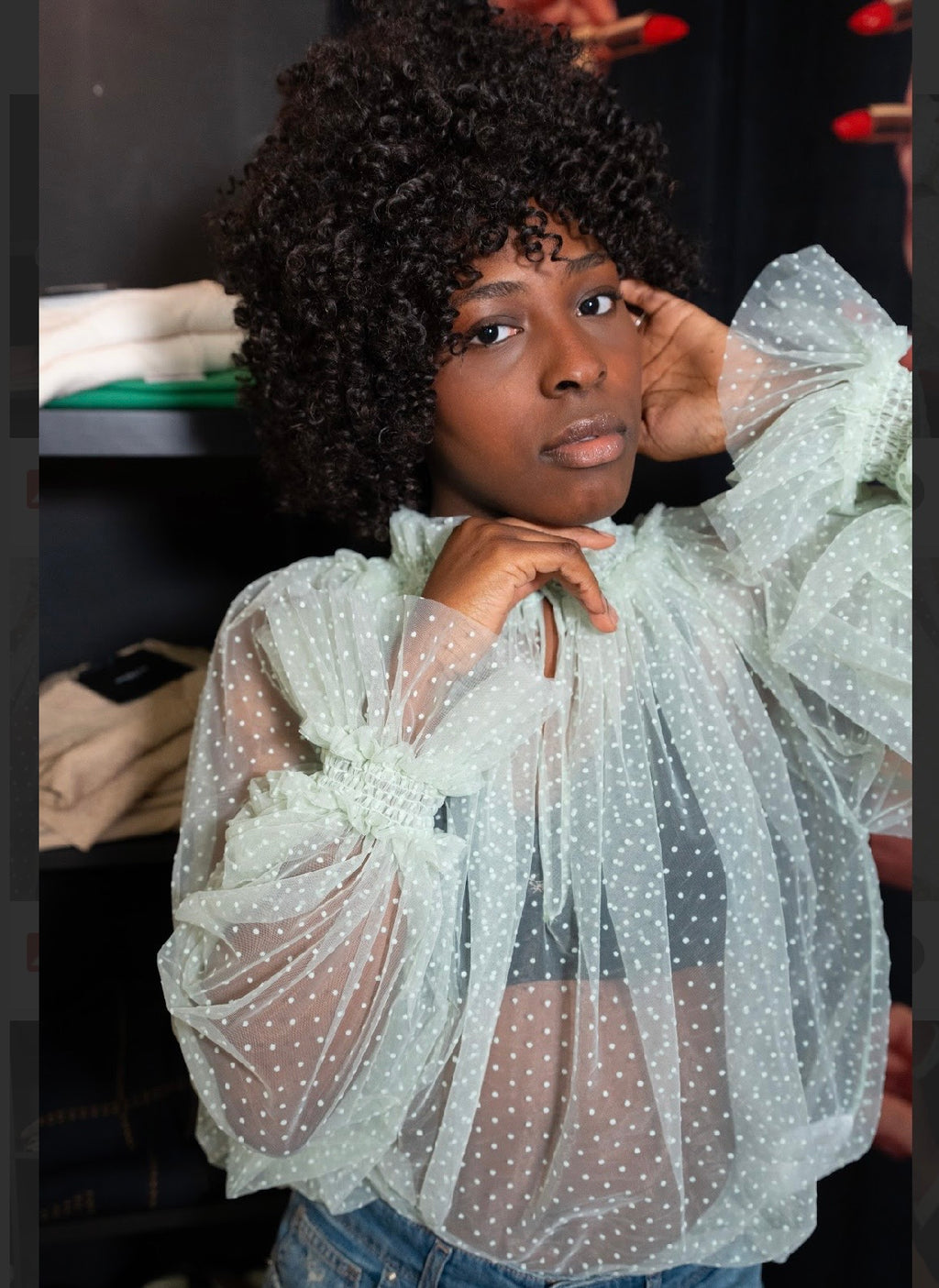 blusa in tulle Dahlo