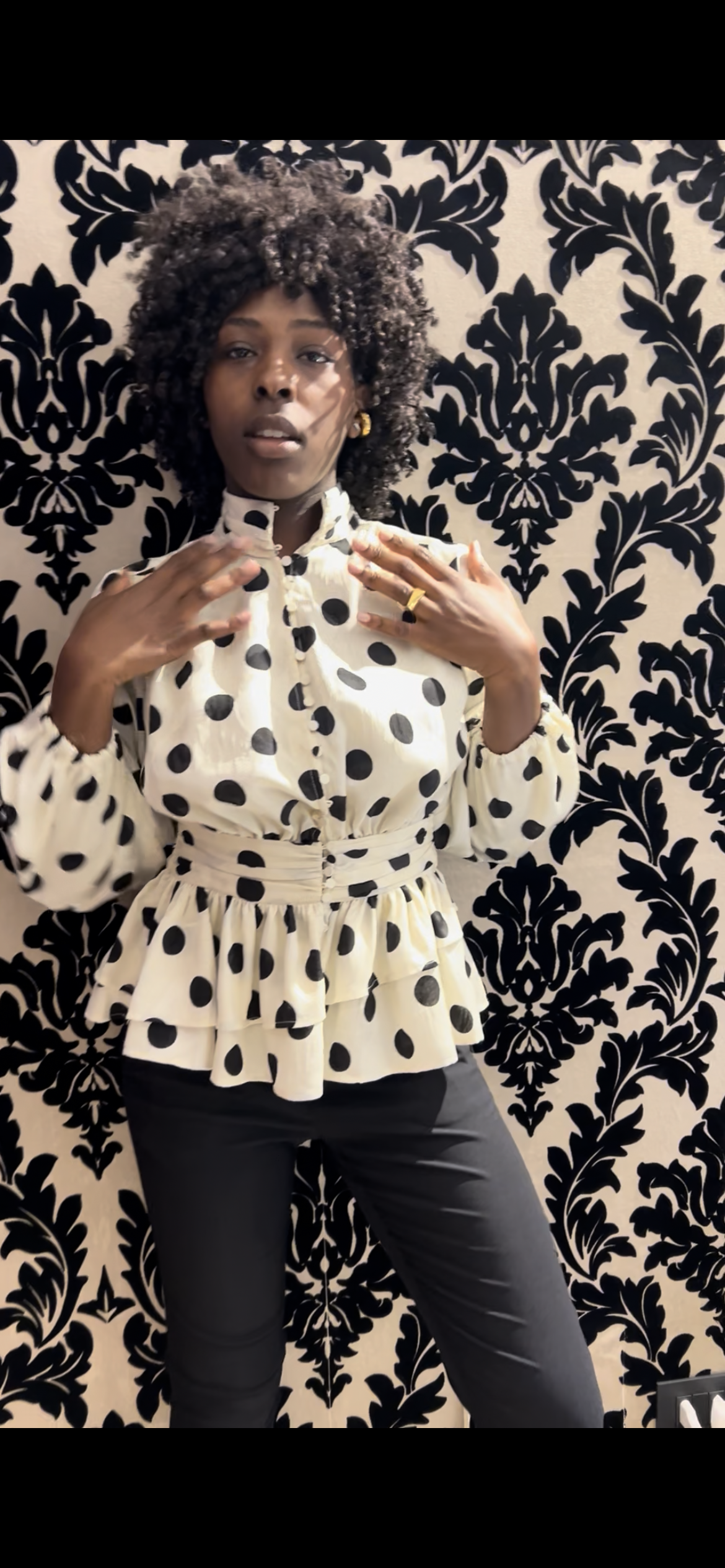 Camicia a pois Amosa