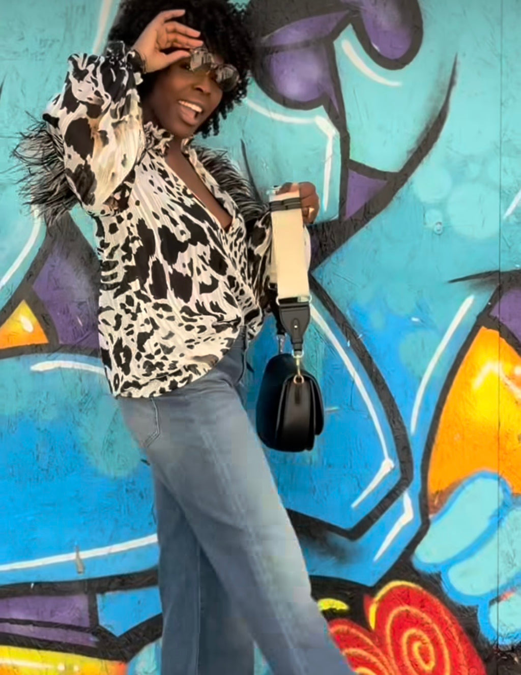 Blusa con marabù Dahlo