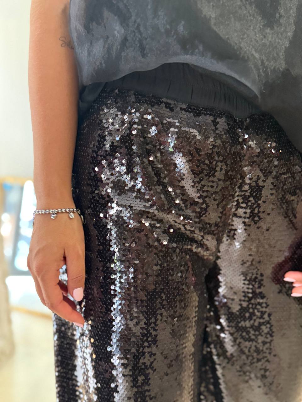 Pantalone paillettes Dahlo