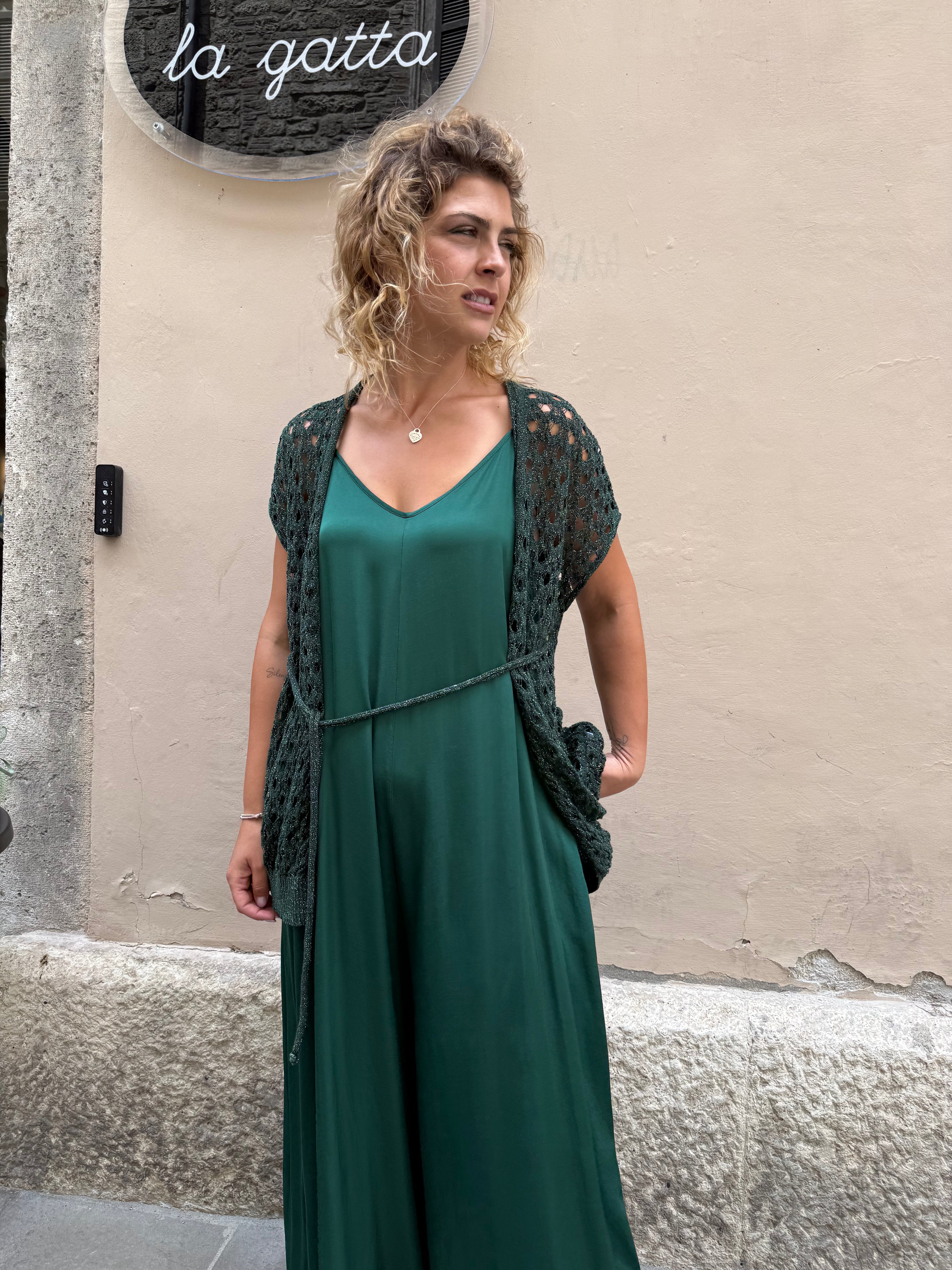 Maxi tuta in viscosa