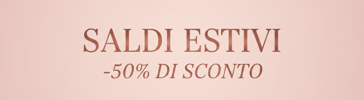 Banner Saldi Estivi -50%