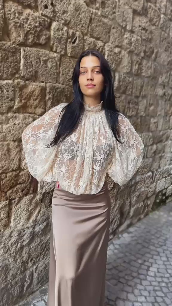 Blusa in pizzo Dahlo
