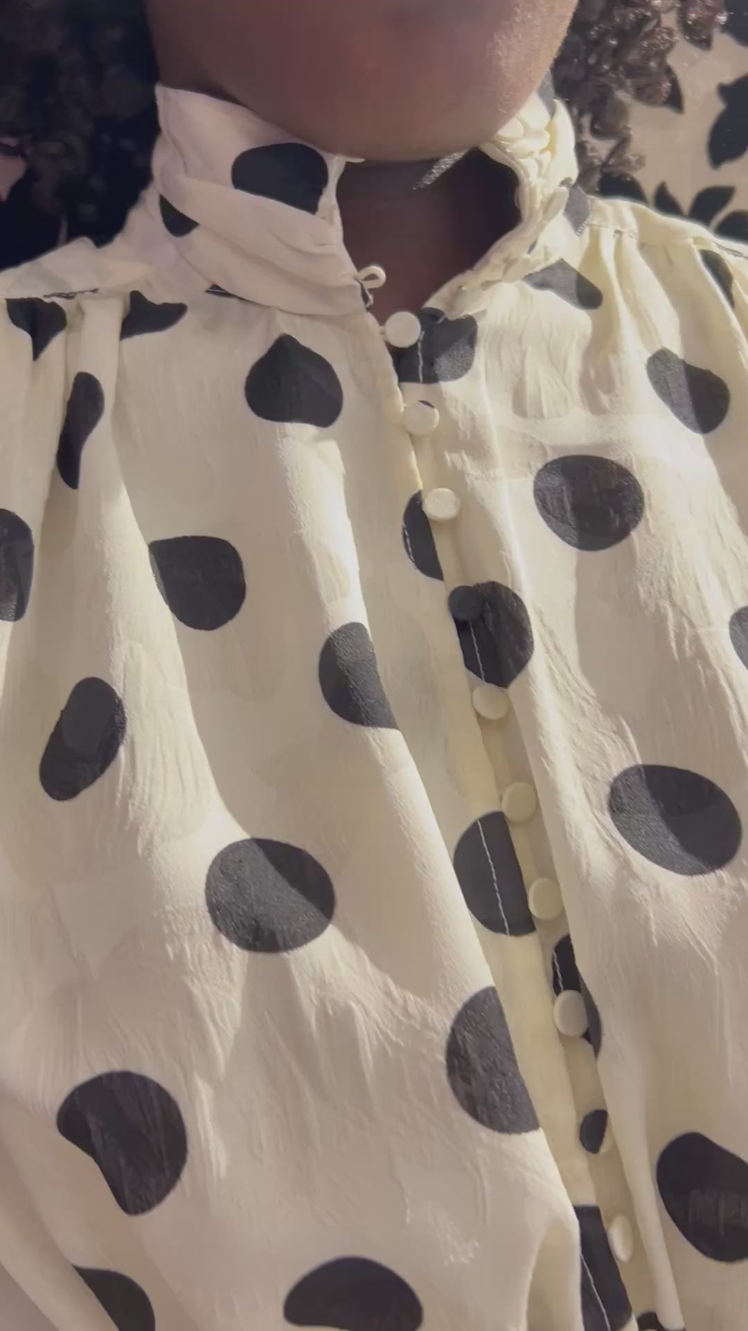Camicia a pois Amosa